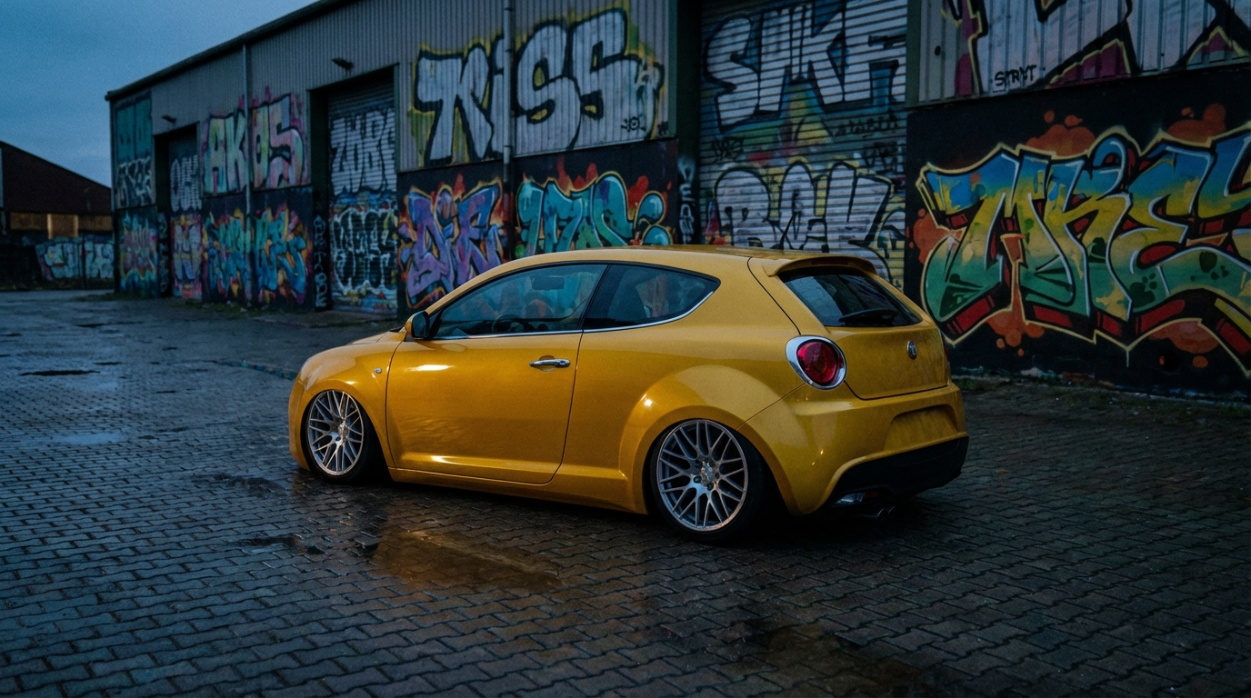 アルファロメオ ミト 955(2009-2018) ホイール・タイヤサイズ表｜純正〜インチアップ〜ツライチ スタンス限界