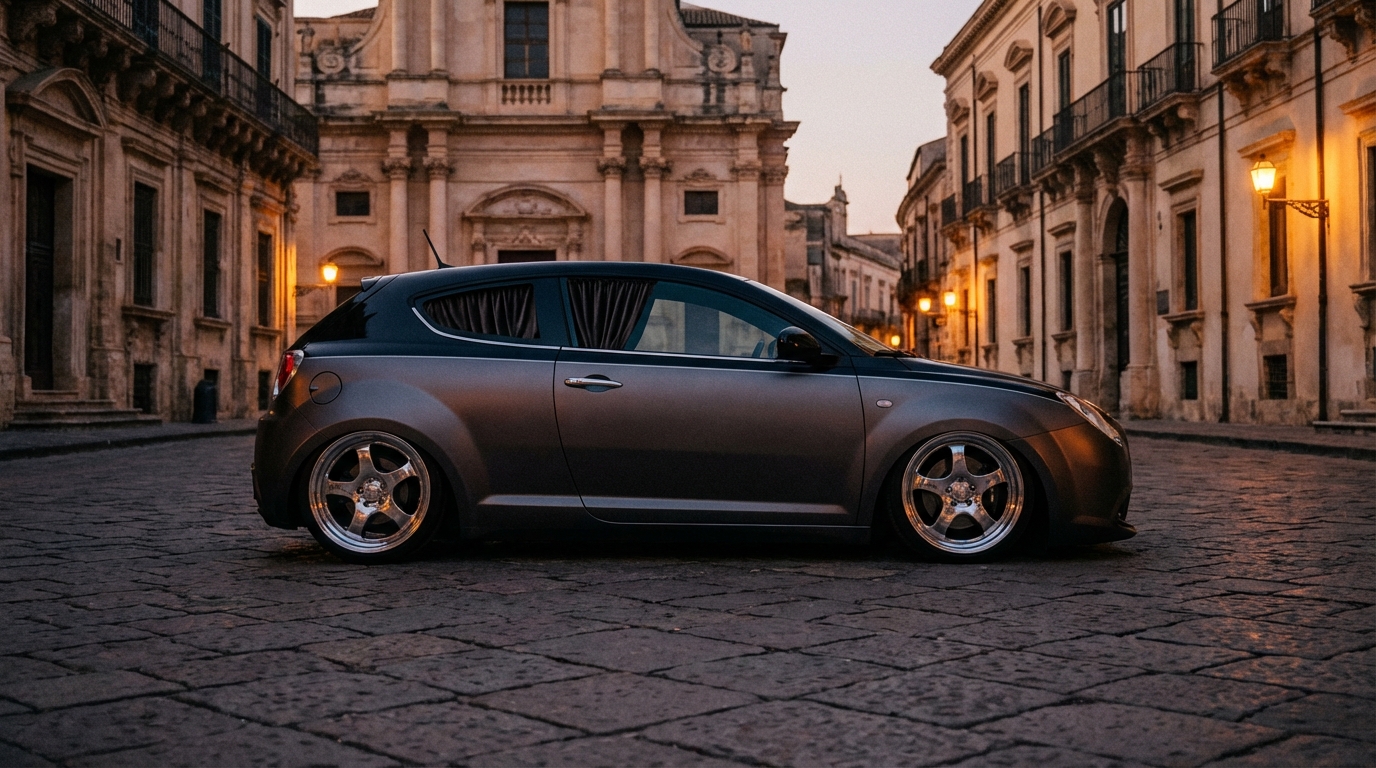 アルファロメオ ミト 955(2009-2018) ホイール・タイヤサイズ表｜純正〜インチアップ〜ツライチ シネマティック