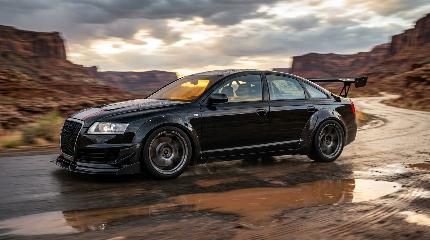 アウディ A6_3代目_4F_2004-2011(2004-2011) ホイール・タイヤサイズ表｜純正〜インチアップ〜ツライチ スタンス限界