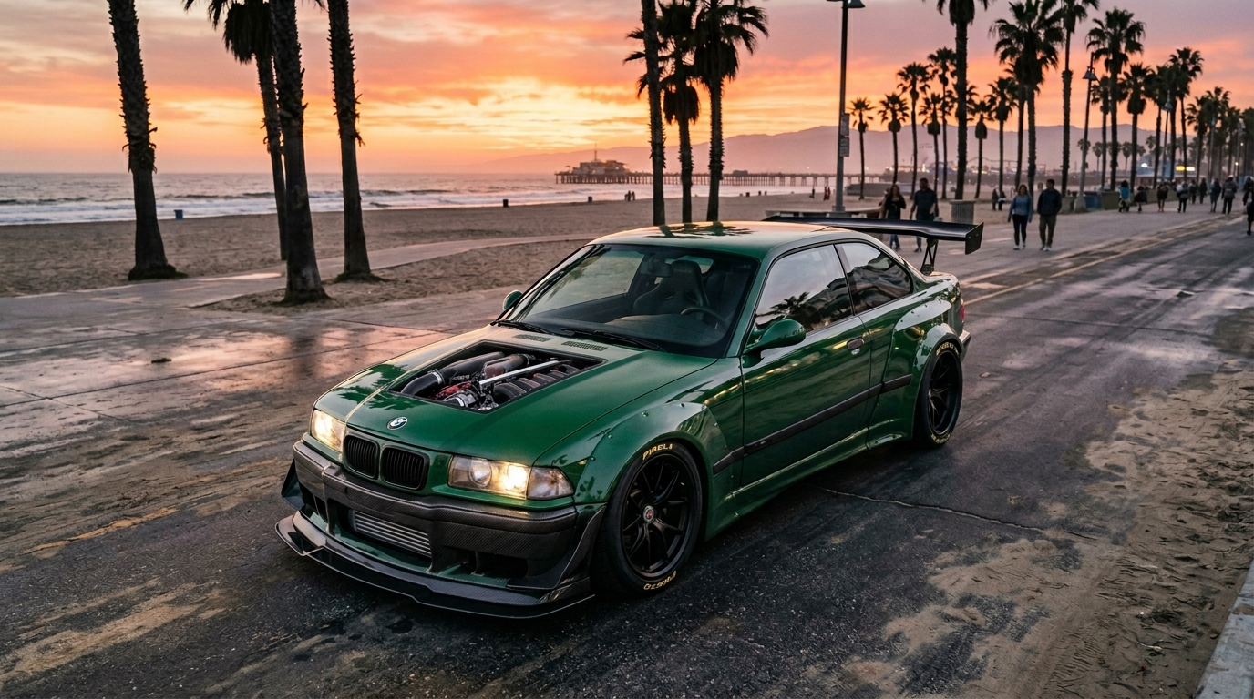 BMW 3シリーズ(E36) ホイール・タイヤサイズ表｜純正〜インチアップ〜ツライチ スタンス限界