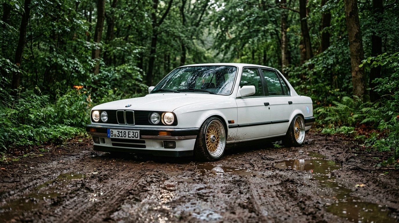 BMW 3シリーズ(E36) ホイール・タイヤサイズ表｜純正〜インチアップ〜ツライチ シネマティック