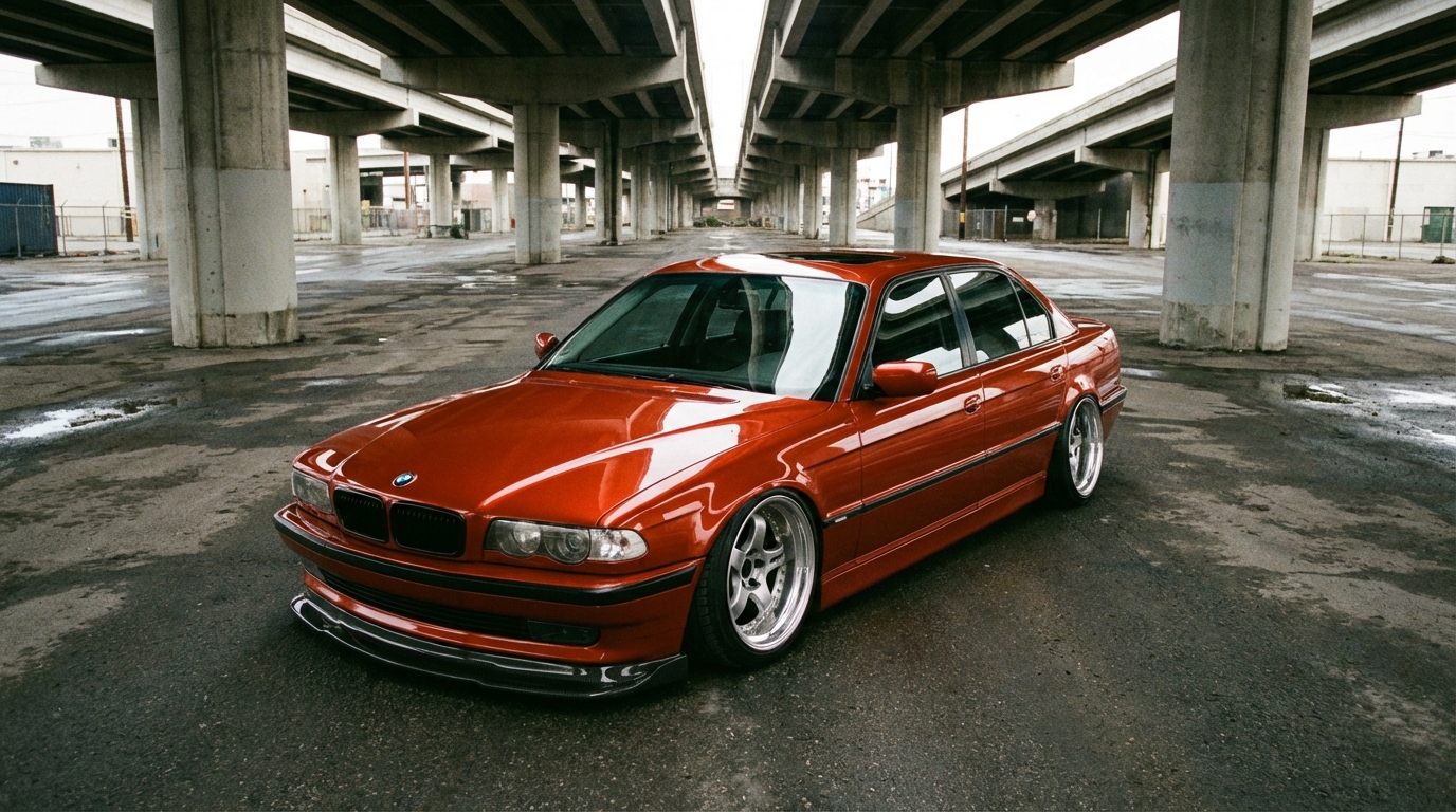 BMW 7シリーズ(E38) ホイール・タイヤサイズ表｜純正〜インチアップ〜ツライチ スタンス限界