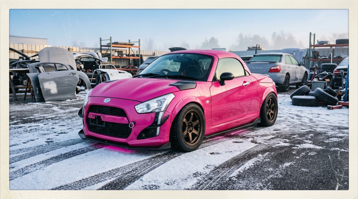 ダイハツ コペン (L880K系 02-12) ちっちゃくてもカッコよく｜タイヤ＆ホイール【PCD 4×100】 スタンス限界