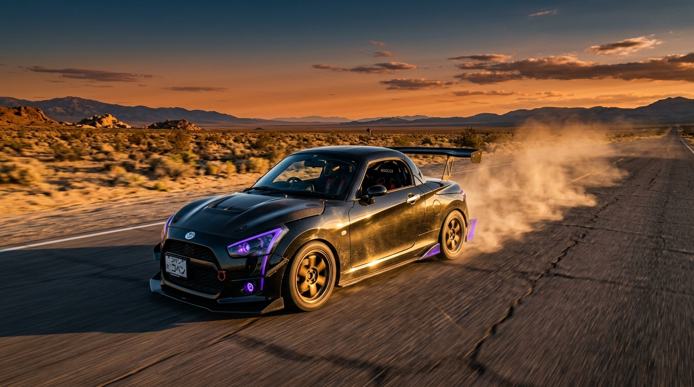 ダイハツ コペン (L880K系 02-12) ちっちゃくてもカッコよく｜タイヤ＆ホイール【PCD 4×100】 シネマティック