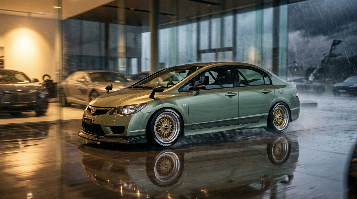 ホンダ シビック_8代目_FD_2005-2010(2005-2010) ホイール・タイヤサイズ表｜純正〜インチアップ〜ツライチ シネマティック