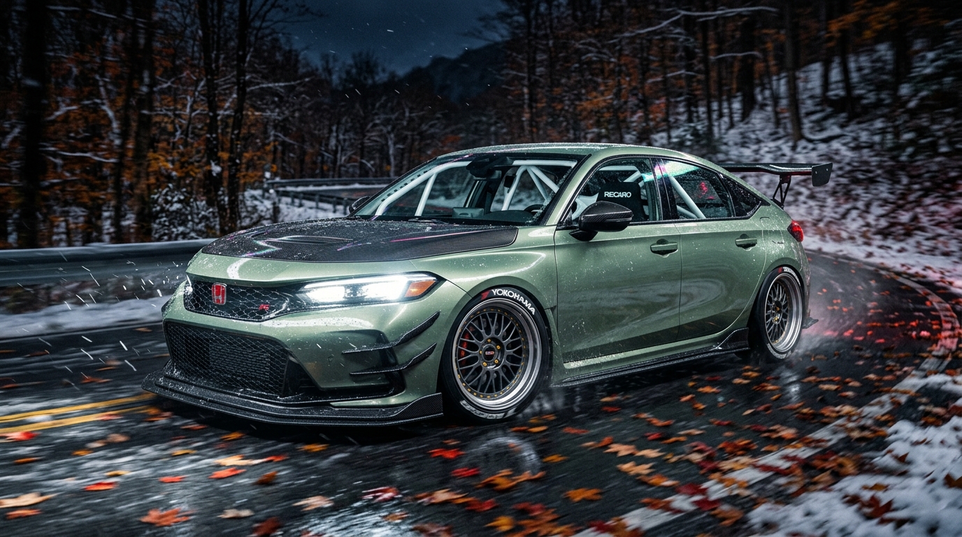 ホンダ シビック_11代目_FL_2021-(11代目 (2021-)) ホイール・タイヤサイズ表｜純正〜インチアップ〜ツライチ アクション