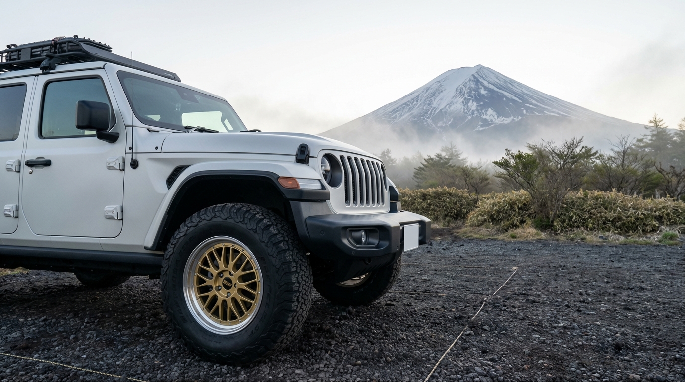 ジープ ラングラー (JL 18-現行) 大地を掴む足元の真実｜タイヤ＆ホイール【PCD 5×127】 スタンス限界