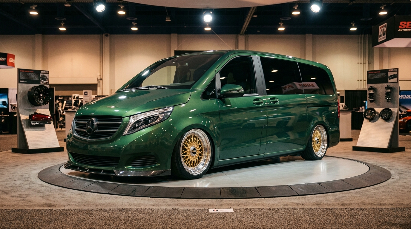 メルセデス・ベンツ Vクラス(15-) ホイール・タイヤサイズ表｜純正〜インチアップ〜ツライチ スタンス限界