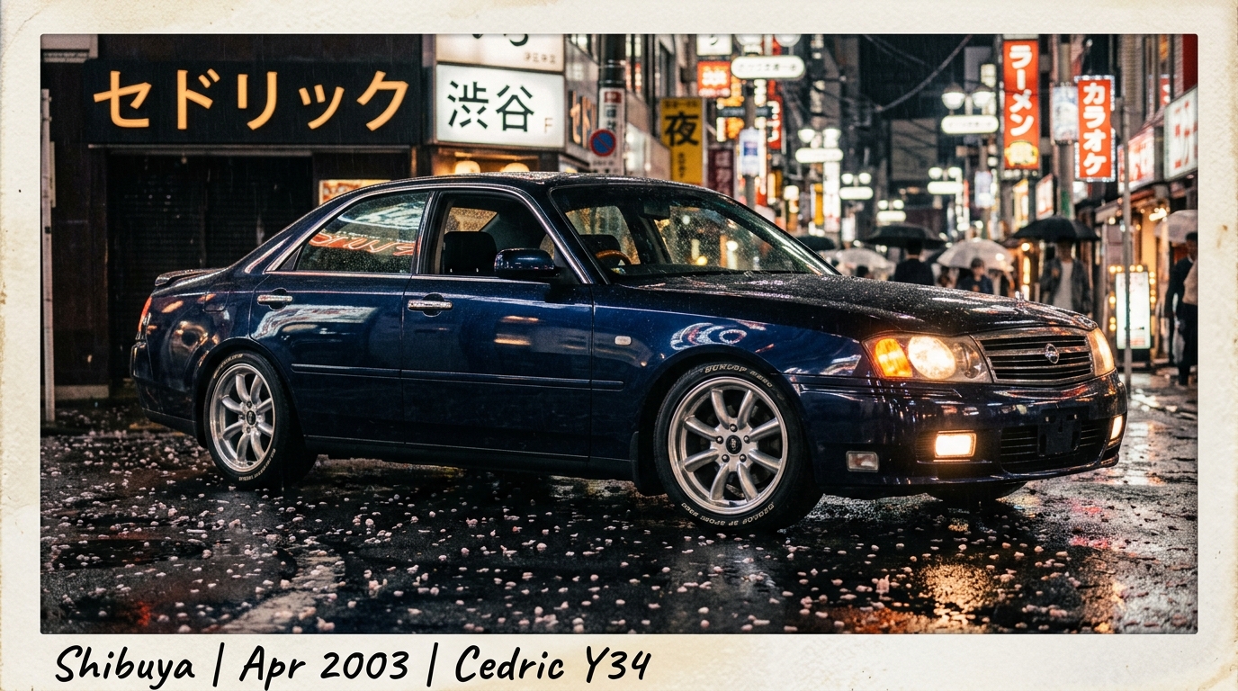 日産 セドリック(Y34) ホイール・タイヤサイズ表｜純正〜インチアップ〜ツライチ スタンス限界