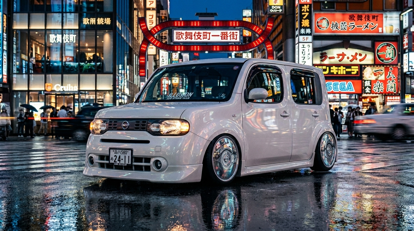 日産 キューブ_2代目_Z11_2002-2008(Z11/2002-2008) ホイール・タイヤサイズ表｜純正〜インチアップ〜ツライチ カルチャー