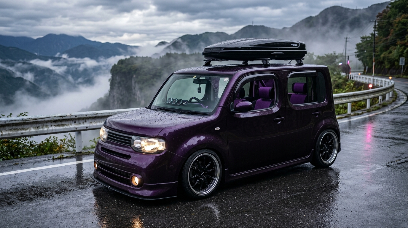 日産 キューブ_2代目_Z11_2002-2008(Z11/2002-2008) ホイール・タイヤサイズ表｜純正〜インチアップ〜ツライチ スタンス限界