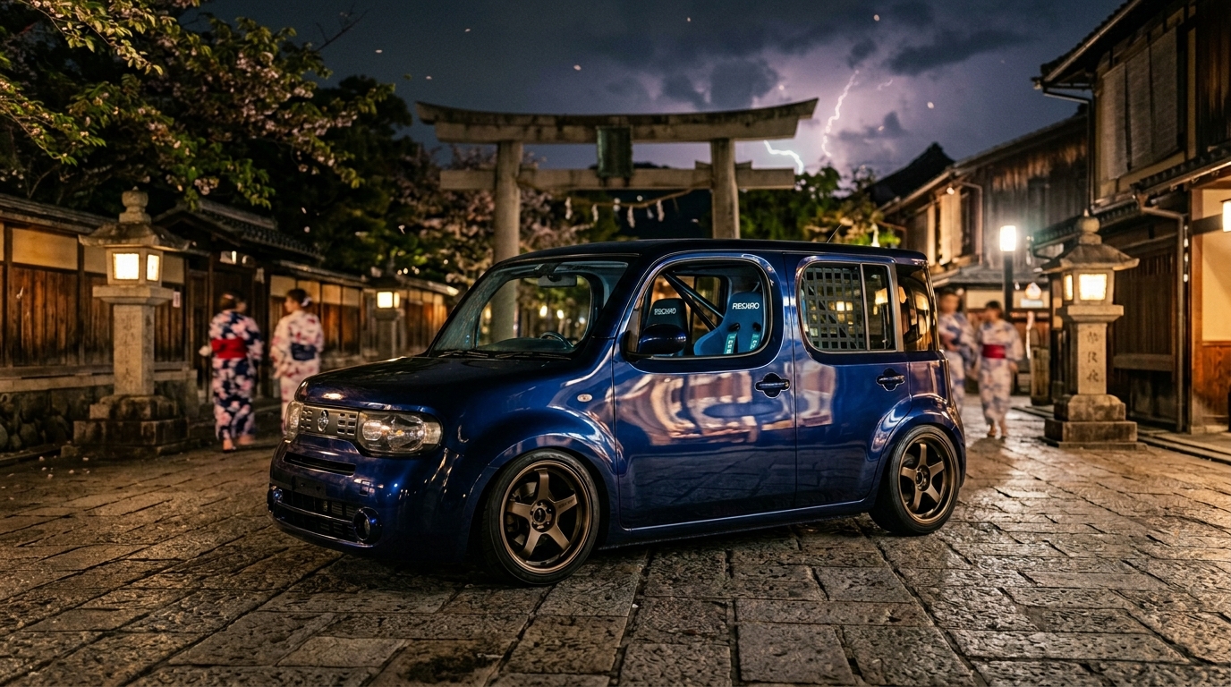 日産 キューブ_2代目_Z11_2002-2008(Z11/2002-2008) ホイール・タイヤサイズ表｜純正〜インチアップ〜ツライチ シネマティック