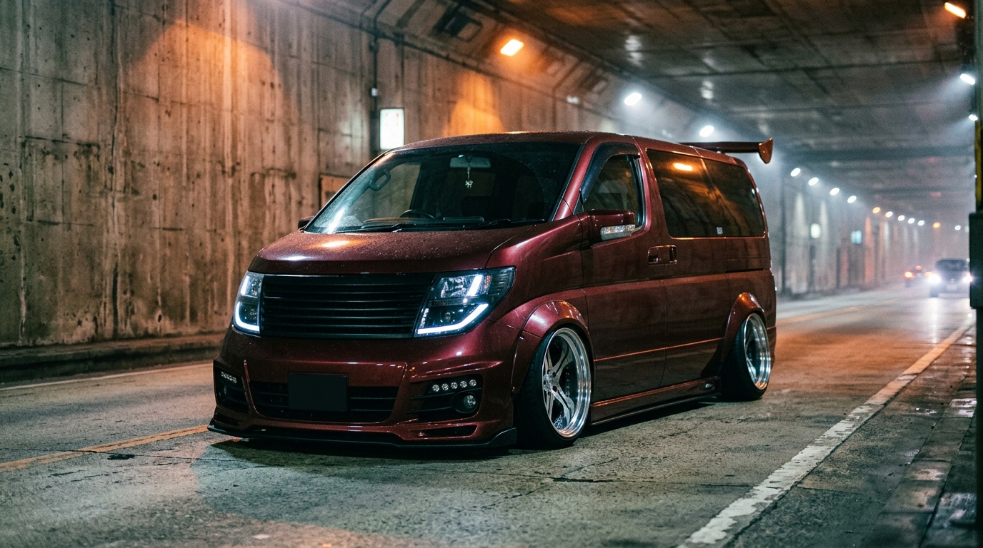日産 エルグランド(E51) ホイール・タイヤサイズ表｜純正〜インチアップ〜ツライチ ディテール