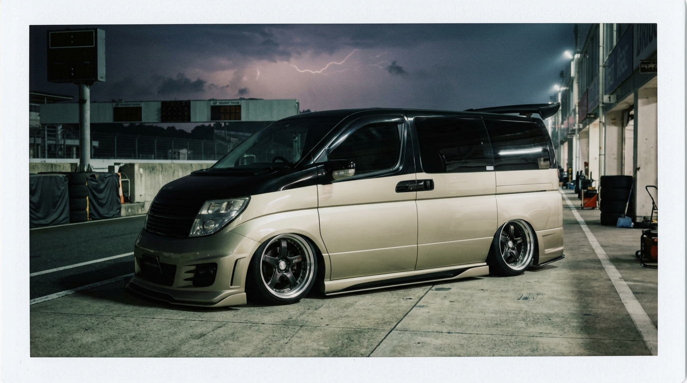 日産 エルグランド(E51) ホイール・タイヤサイズ表｜純正〜インチアップ〜ツライチ スタンス限界