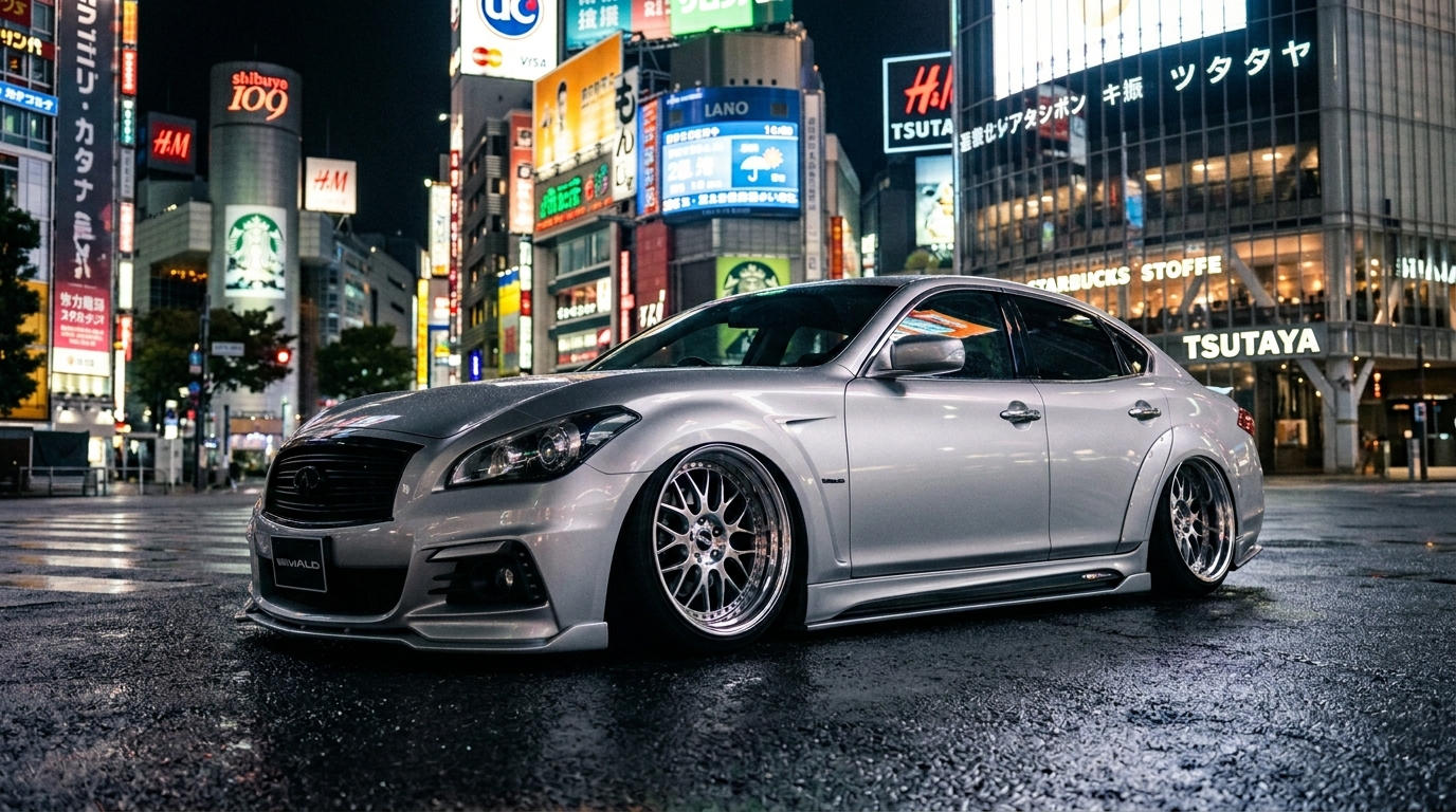 日産 フーガ(Y51) ホイール・タイヤサイズ表｜純正〜インチアップ〜ツライチ アクション