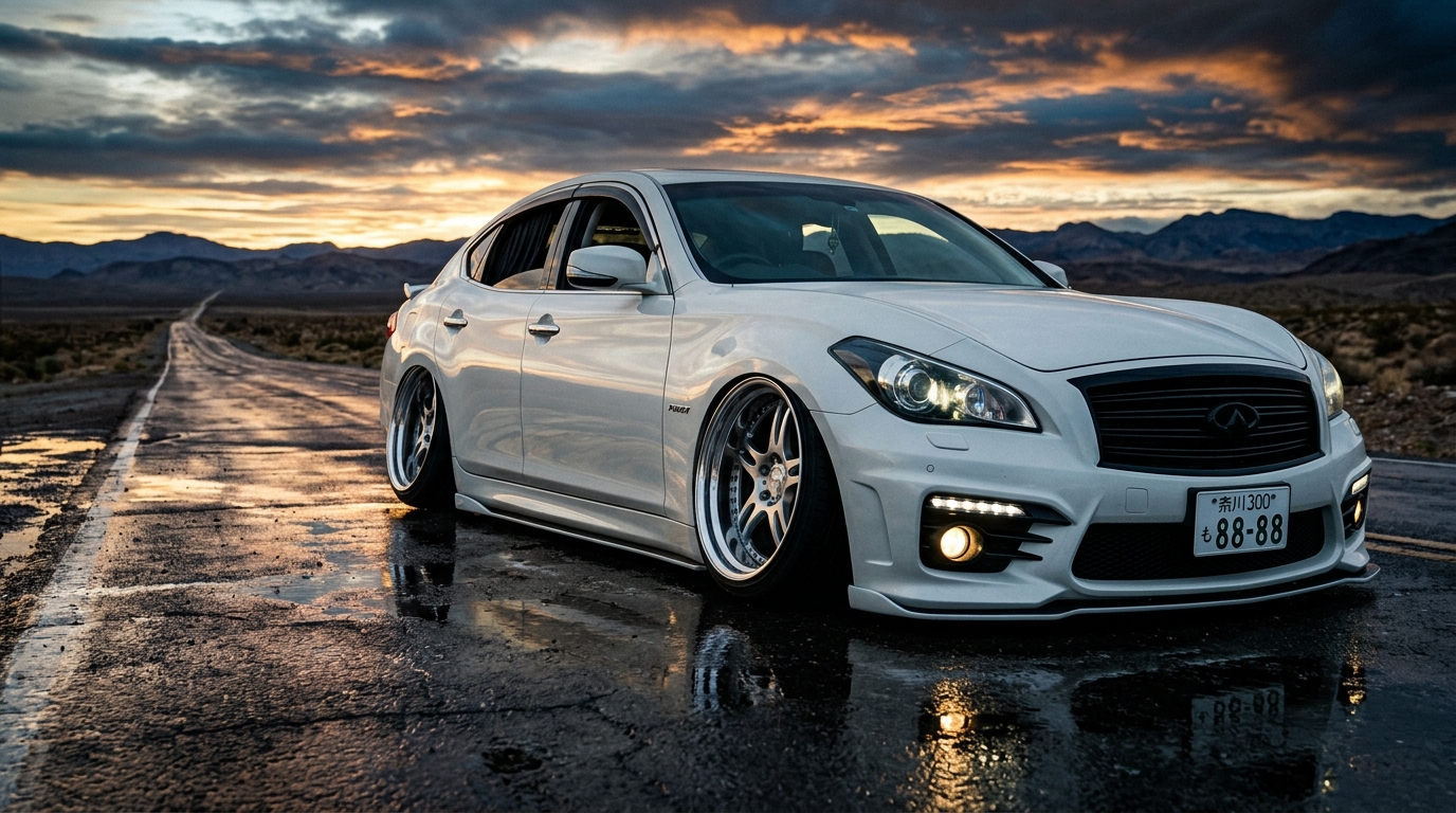 日産 フーガ(Y51) ホイール・タイヤサイズ表｜純正〜インチアップ〜ツライチ スタンス限界