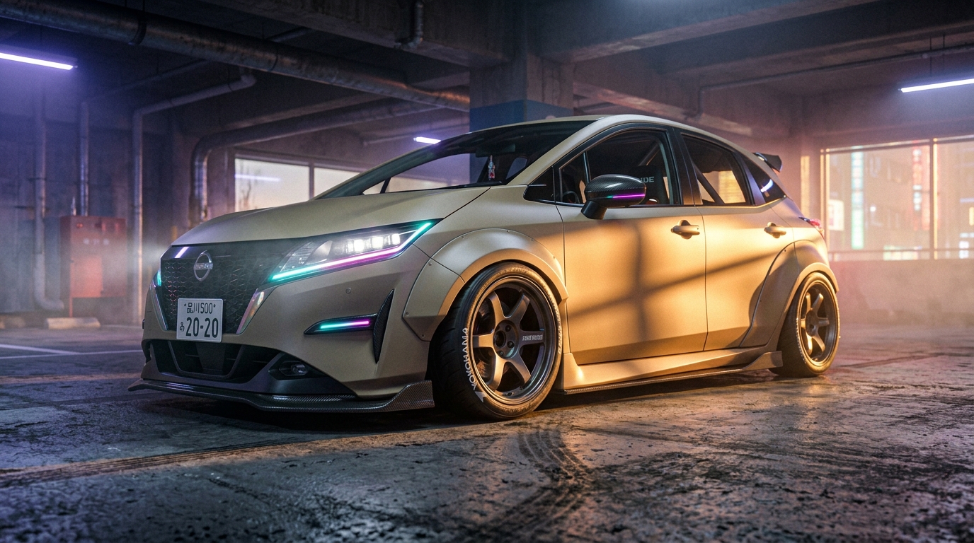 日産 ノート(E13) ホイール・タイヤサイズ表｜純正〜インチアップ〜ツライチ アクション