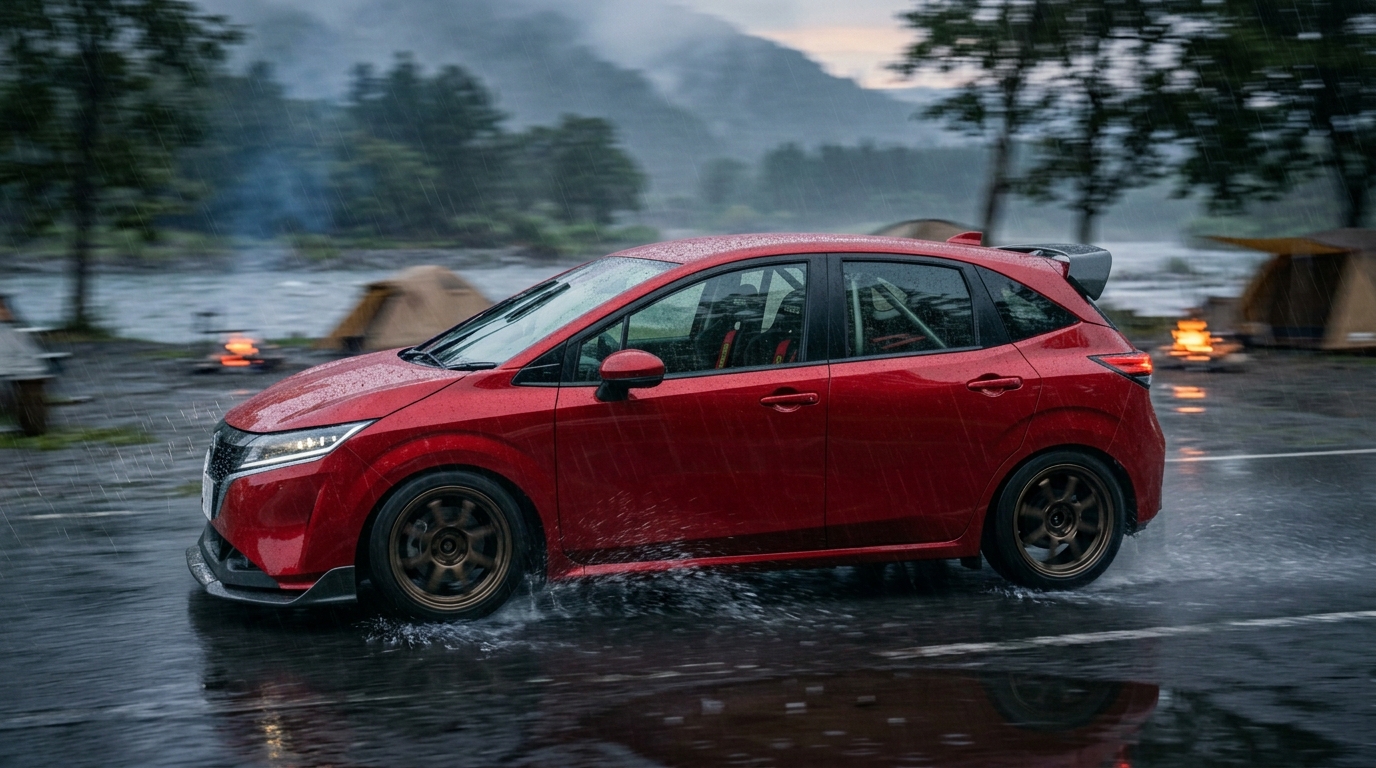 日産 ノート(E13) ホイール・タイヤサイズ表｜純正〜インチアップ〜ツライチ シネマティック