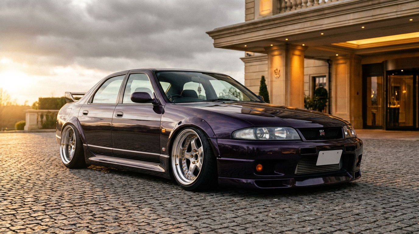 日産 スカイライン(R33) ホイール・タイヤサイズ表｜純正〜インチアップ〜ツライチ アクション