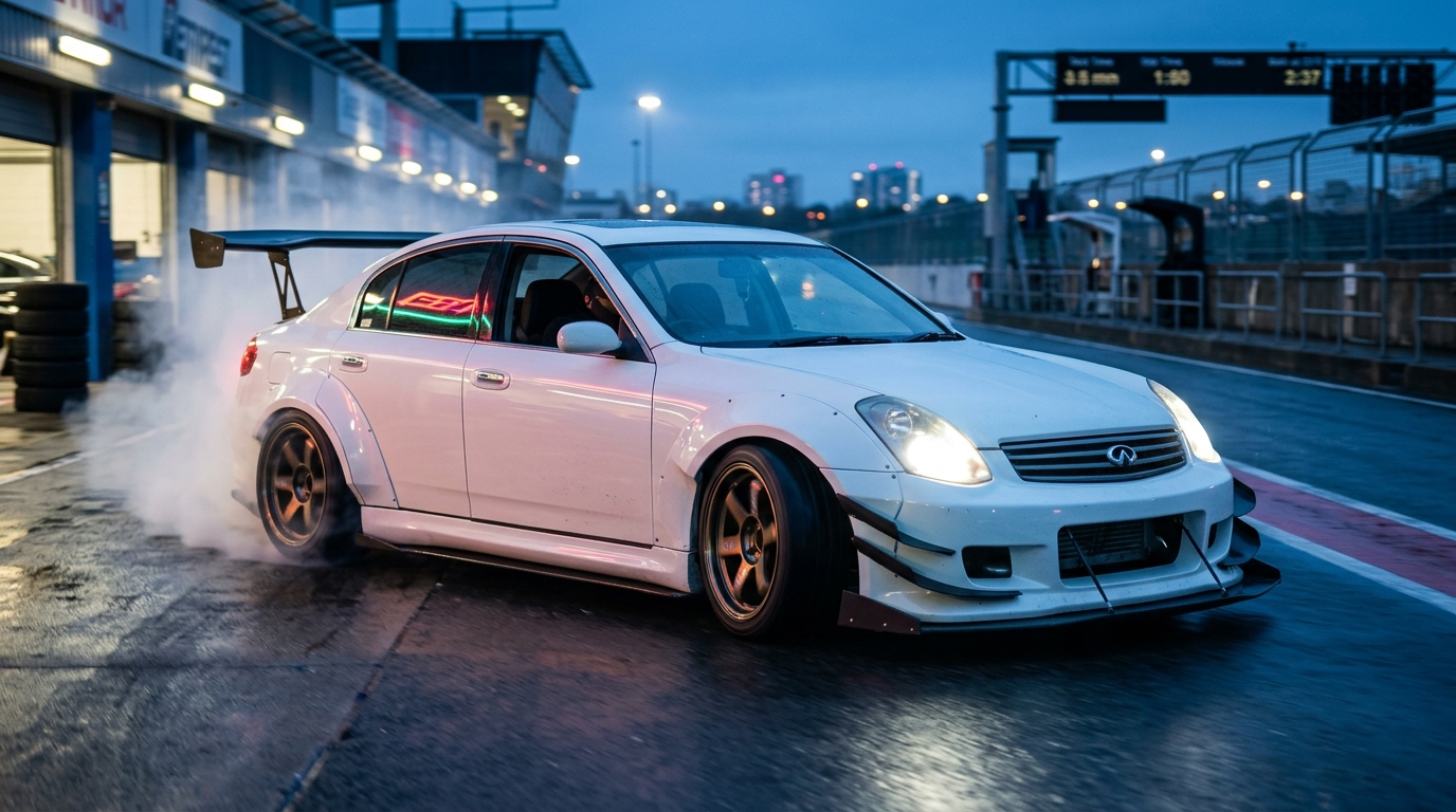 日産 スカイライン(V35) ホイール・タイヤサイズ表｜純正〜インチアップ〜ツライチ アクション