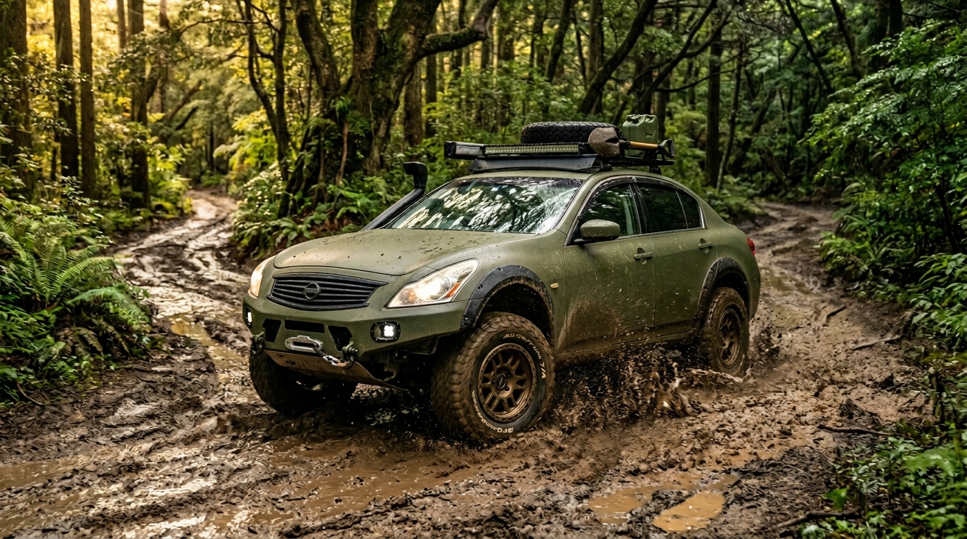 日産 スカイライン(V36) ホイール・タイヤサイズ表｜純正〜インチアップ〜ツライチ スタンス限界