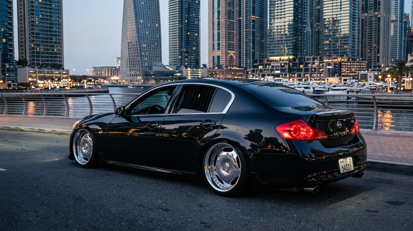 日産 スカイライン(V36) ホイール・タイヤサイズ表｜純正〜インチアップ〜ツライチ シネマティック