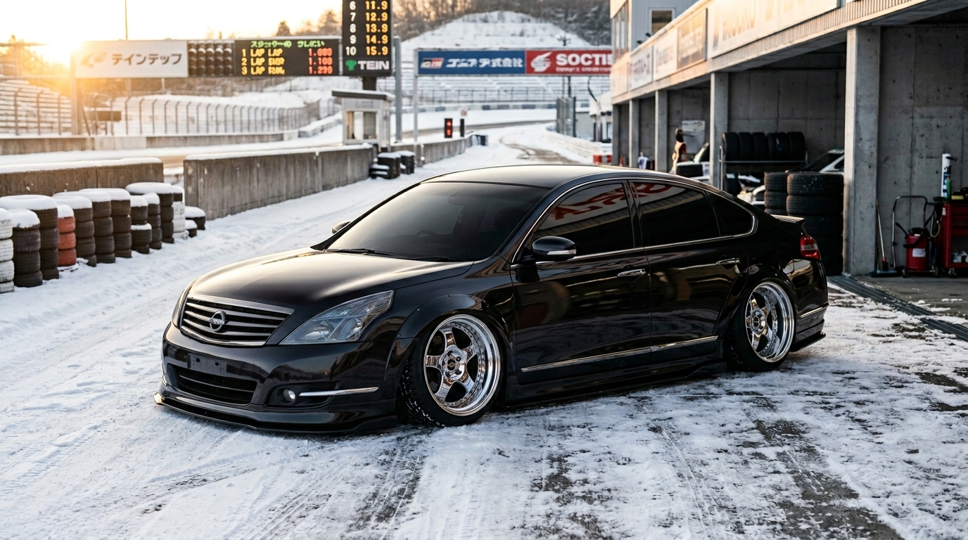 日産 ティアナ(J31) ホイール・タイヤサイズ表｜純正〜インチアップ〜ツライチ スタンス限界