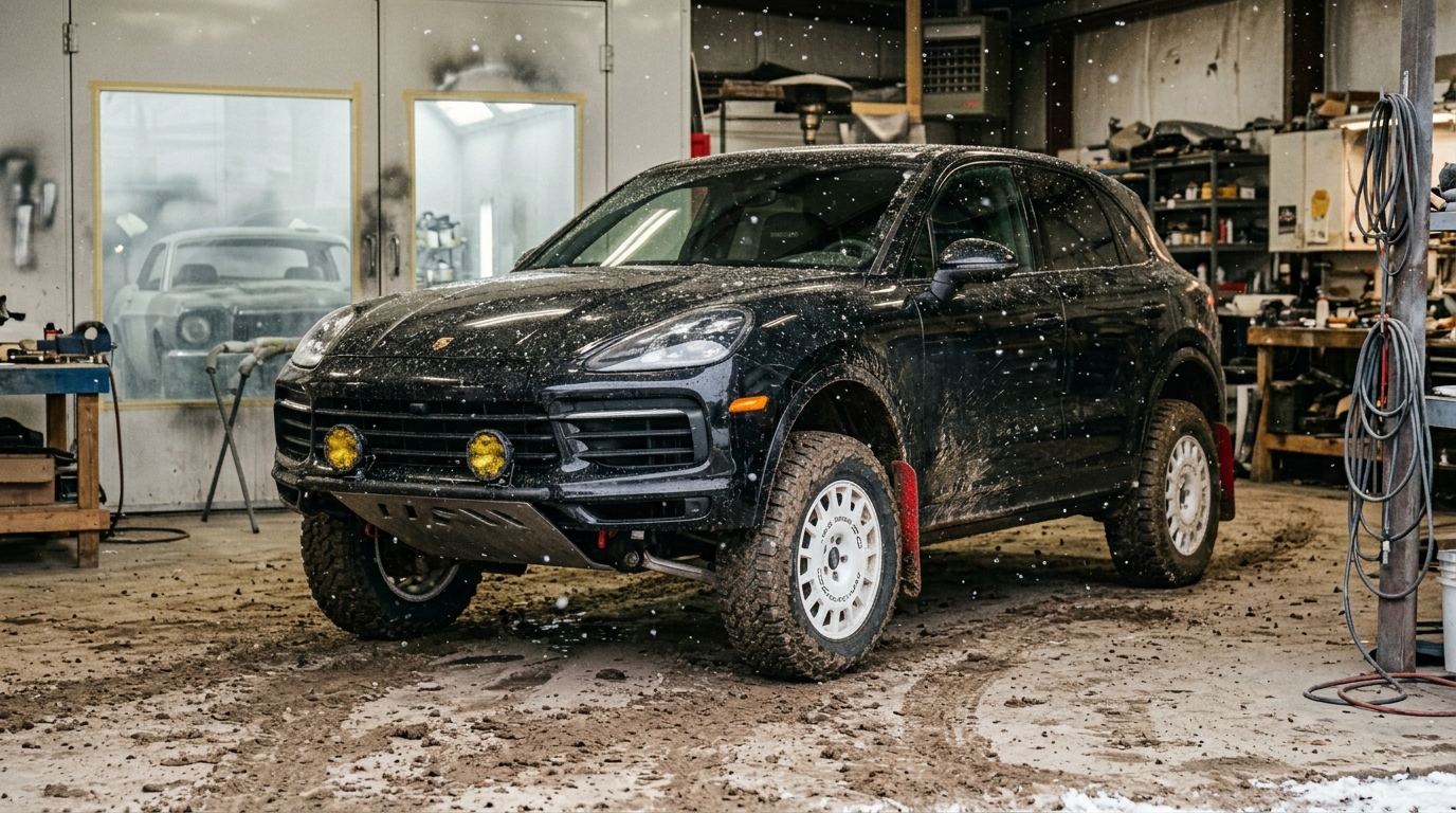 ポルシェ カイエン (9PA 02-10) 走りを変える、最初の一手｜タイヤ＆ホイール【PCD 5×130】 スタンス限界