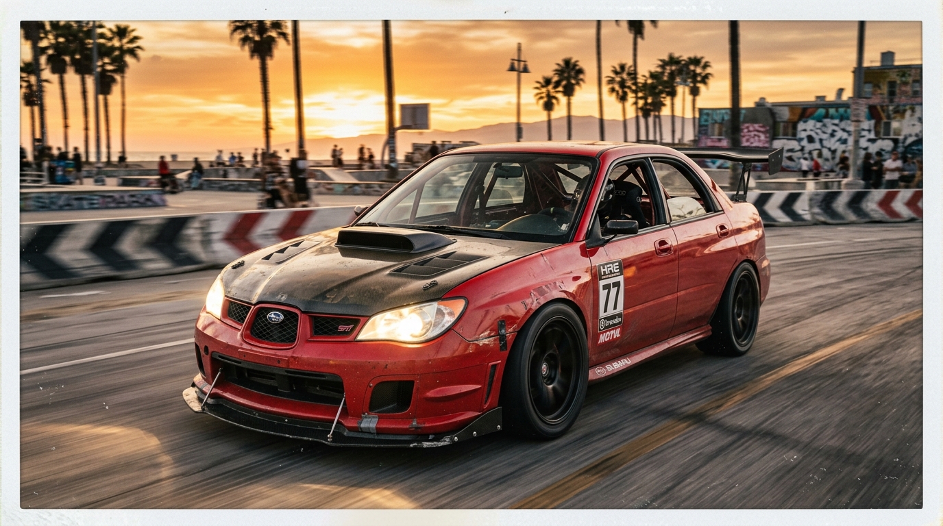 スバル インプレッサ (3代目 GH/GE 07-11) 限界を知る足、超える足｜タイヤ＆ホイール【PCD 5×100】 アクション