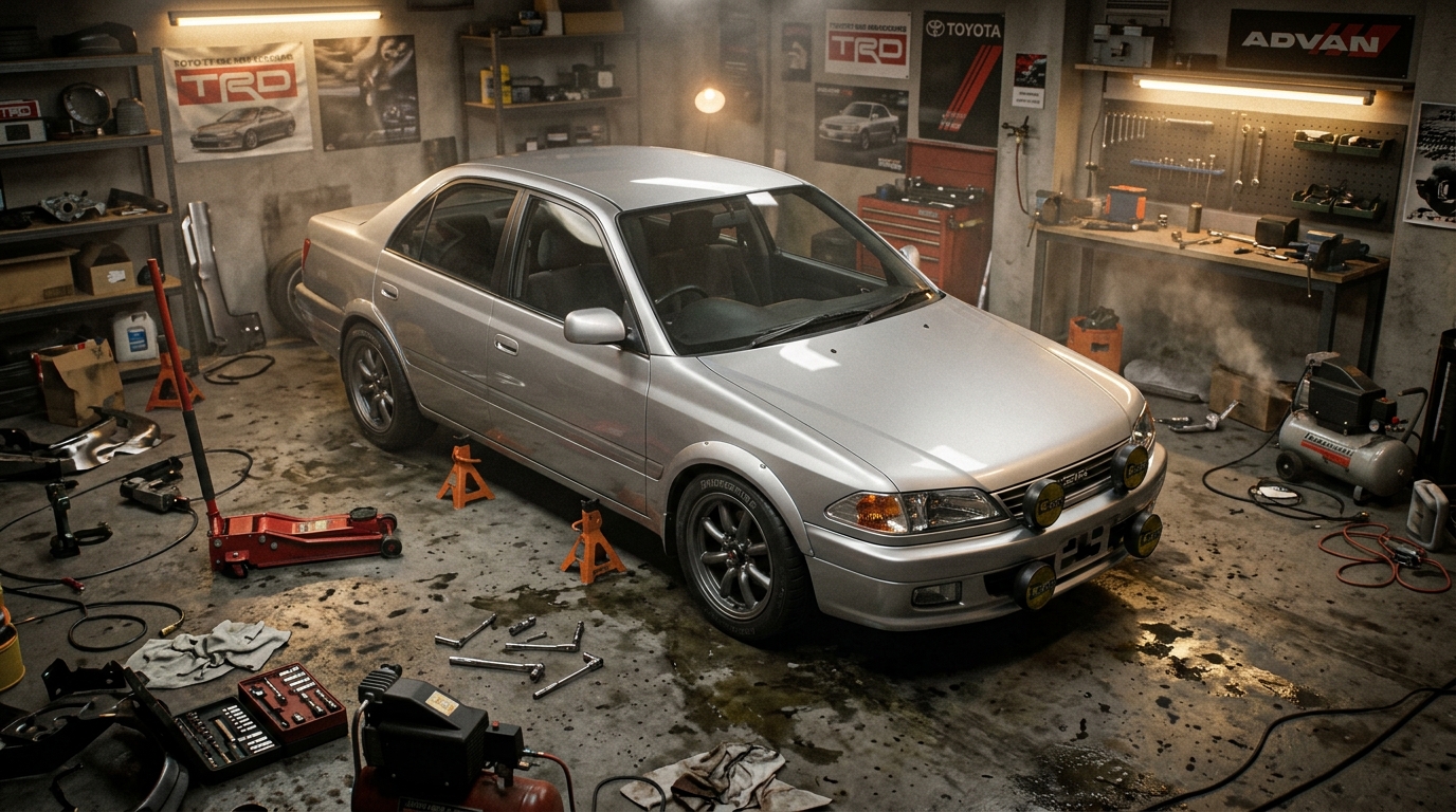 トヨタ カリーナ(T210) ホイール・タイヤサイズ表｜純正〜インチアップ〜ツライチ スタンス限界