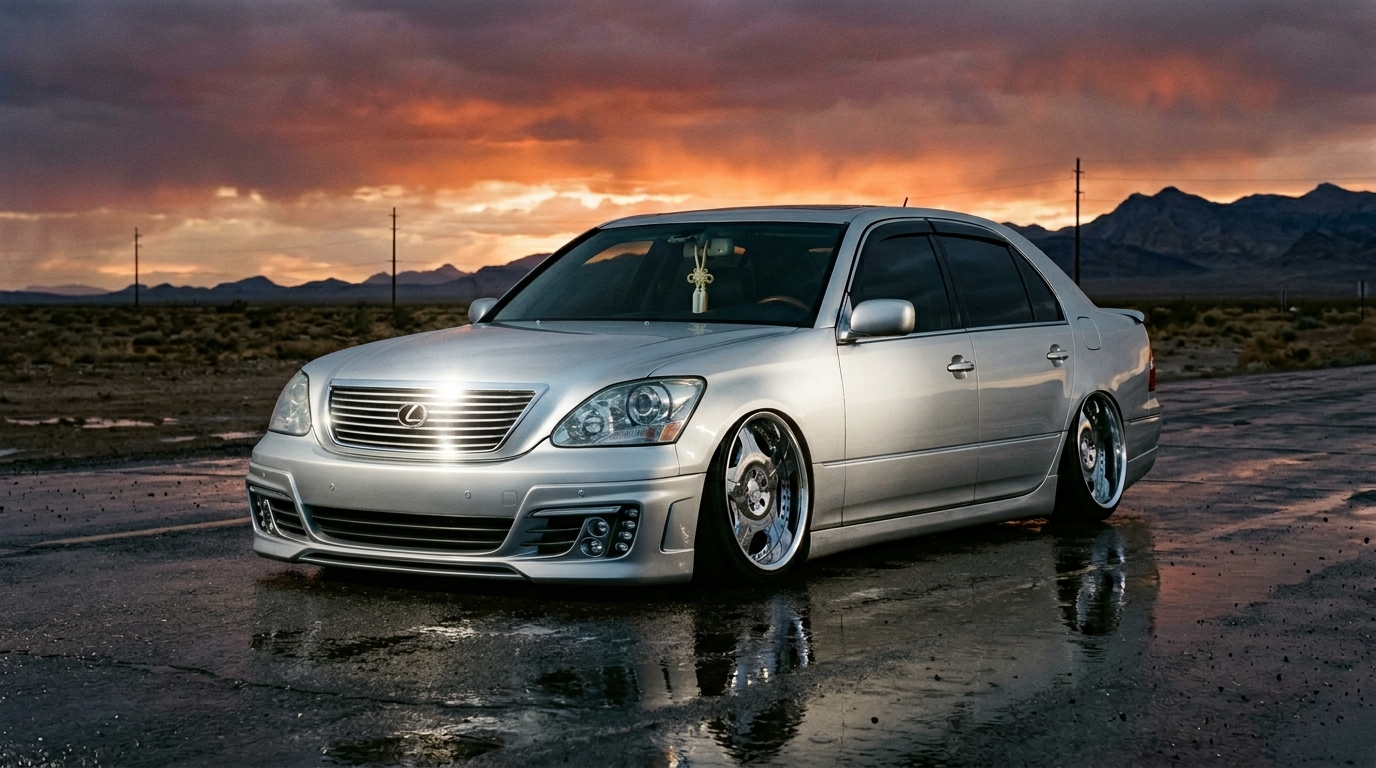 トヨタ セルシオ_3代目_UCF30_2000-2006(UCF30/2000-2006) ホイール・タイヤサイズ表｜純正〜インチアップ〜ツライチ スタンス限界