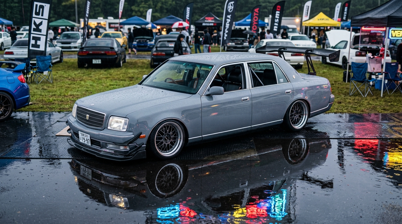 トヨタ センチュリー (2代目 G50 97-17) 贅沢な足元、走りに品格｜タイヤ＆ホイール【PCD 5×114.3】 スタンス限界