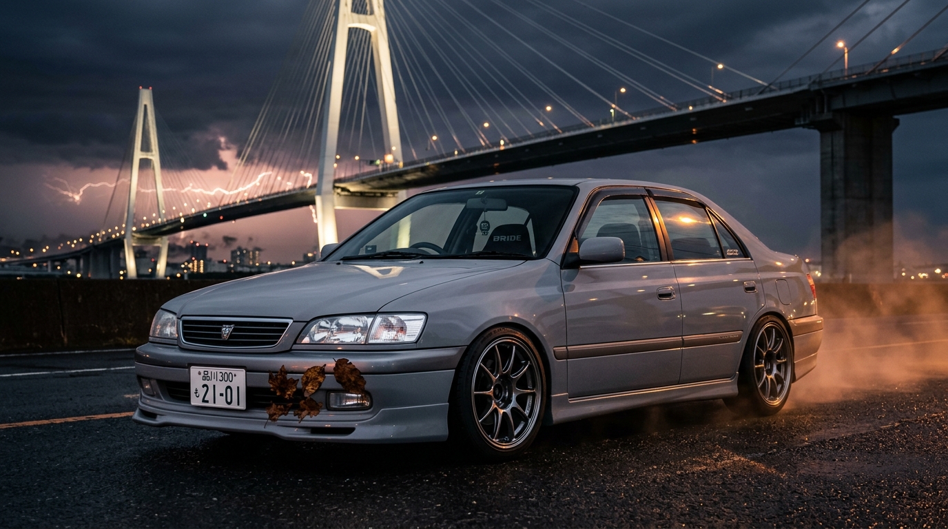 トヨタ コロナプレミオ_T210_1996-2001(T210/1996-2001) ホイール・タイヤサイズ表｜純正〜インチアップ〜ツライチ スタンス限界