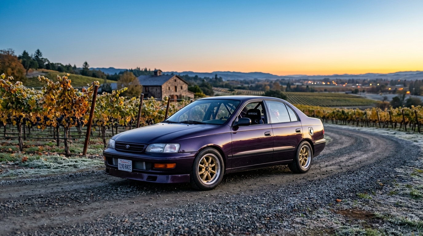 トヨタ コロナ(T190) ホイール・タイヤサイズ表｜純正〜インチアップ〜ツライチ スタンス限界