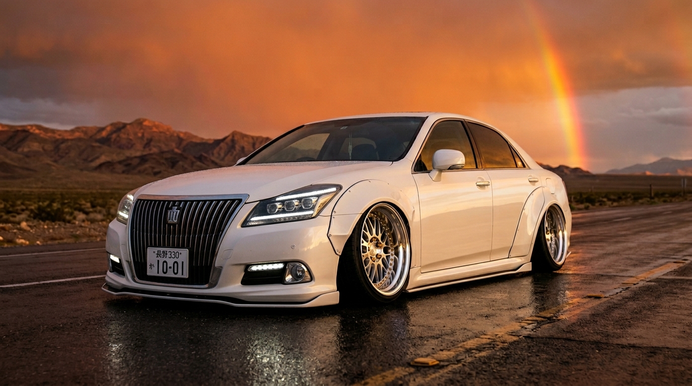 トヨタ クラウンマジェスタ(S210) ホイール・タイヤサイズ表｜純正〜インチアップ〜ツライチ スタンス限界