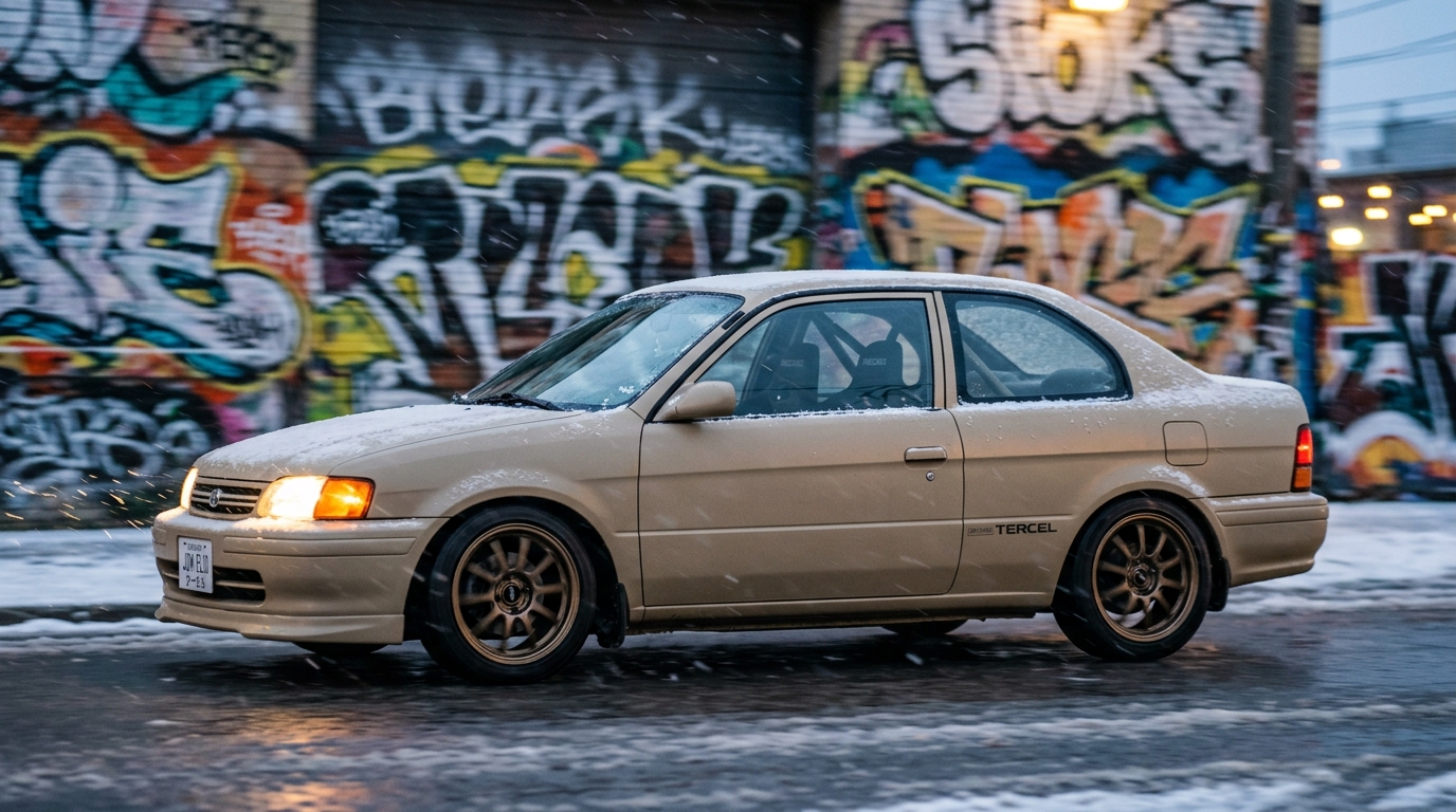 トヨタ ターセル_EL50_1994-1999(EL50/1994-1999) ホイール・タイヤサイズ表｜純正〜インチアップ〜ツライチ スタンス限界