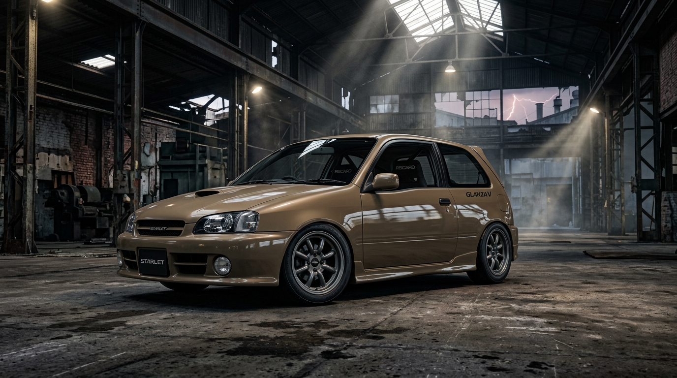 トヨタ スターレット_EP91_1996-1999(EP91/1996-1999) ホイール・タイヤサイズ表｜純正〜インチアップ〜ツライチ シネマティック