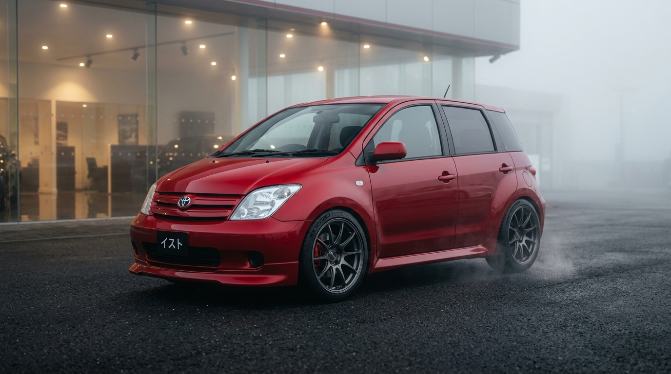 トヨタ イスト(NCP60) ホイール・タイヤサイズ表｜純正〜インチアップ〜ツライチ スタンス限界