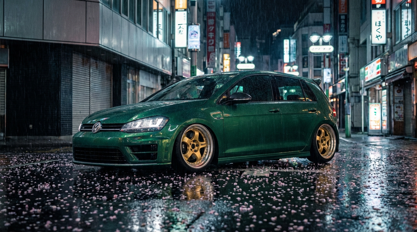 フォルクスワーゲン ゴルフR VII(2014-2021) ホイール・タイヤサイズ表｜純正〜インチアップ〜ツライチ スタンス限界