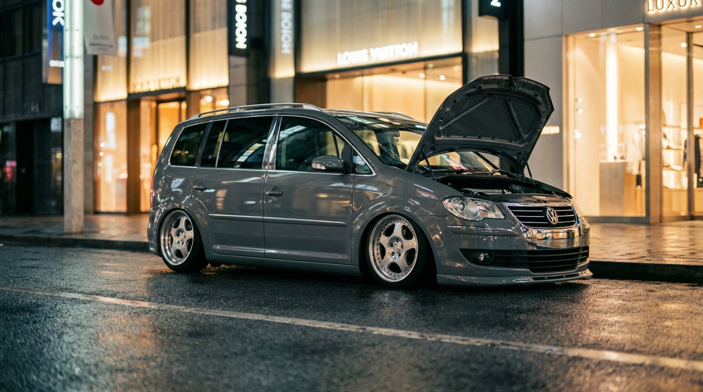 フォルクスワーゲン ゴルフ トゥーラン 1T(2004-2015) ホイール・タイヤサイズ表｜純正〜インチアップ〜ツライチ アクション