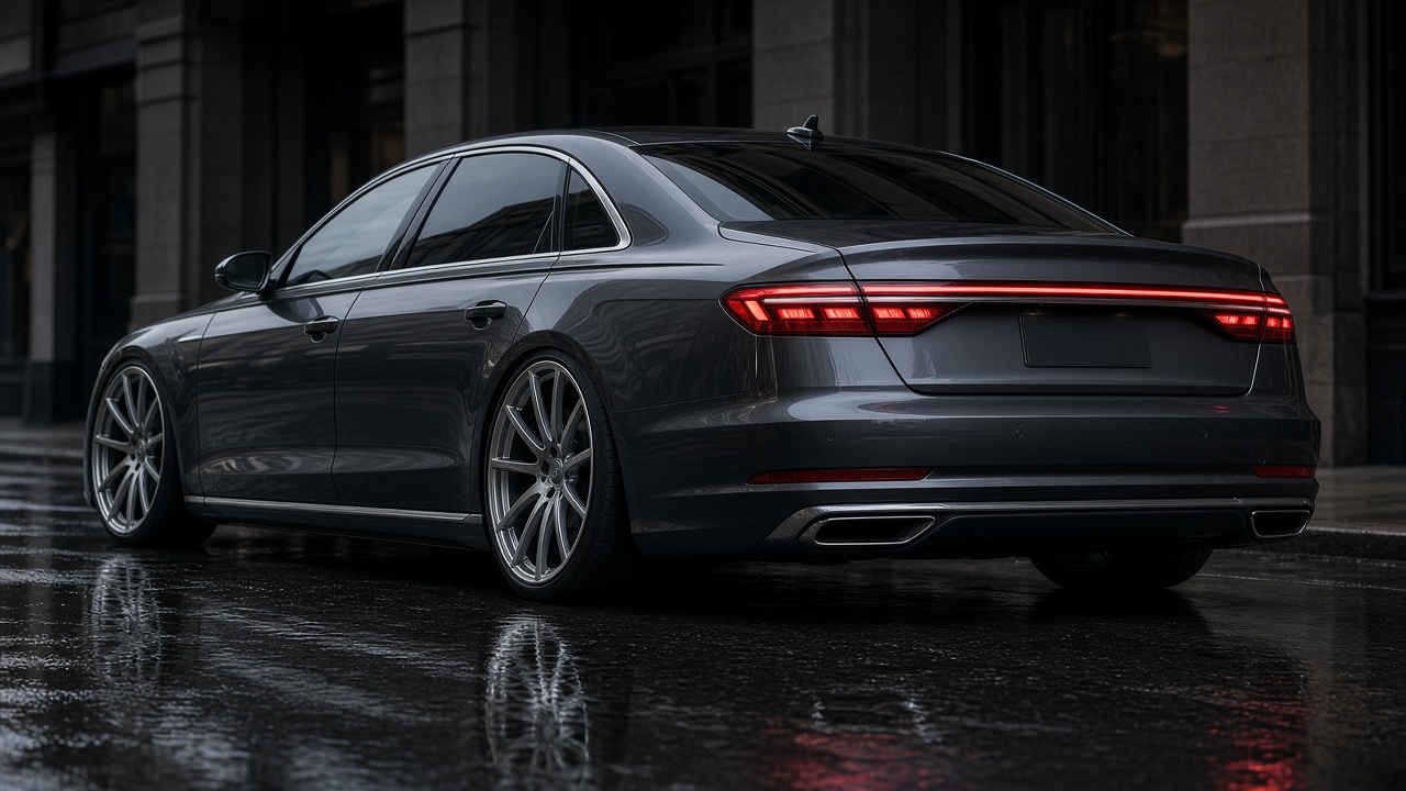 アウディ A8(D4) タイヤ・ホイールの確認ポイント リア