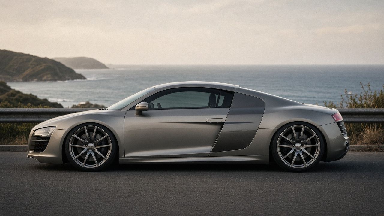 アウディ R8(42) タイヤ・ホイールの確認ポイント 真横