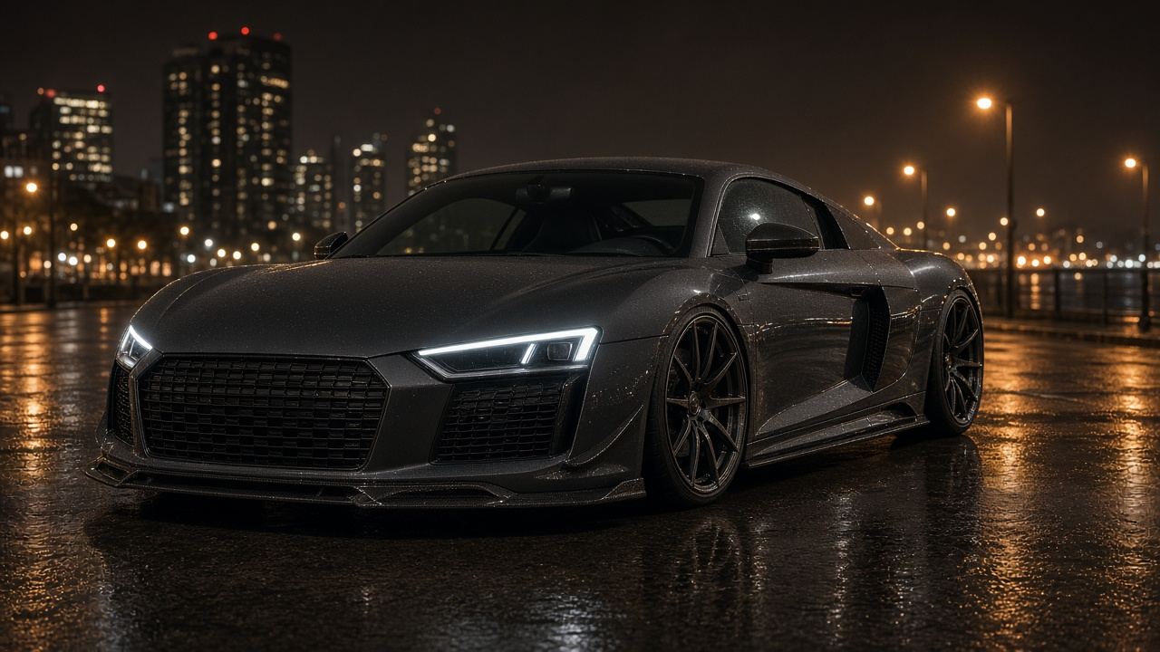 アウディ R8（4S） タイヤ・ホイールの確認ポイント 前3/4