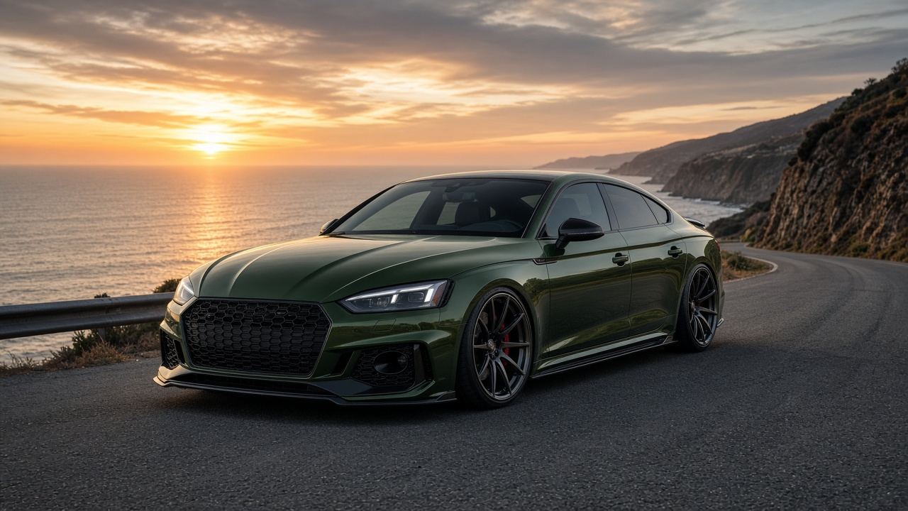 アウディ RS5(F5) タイヤ・ホイールの確認ポイント 前3/4
