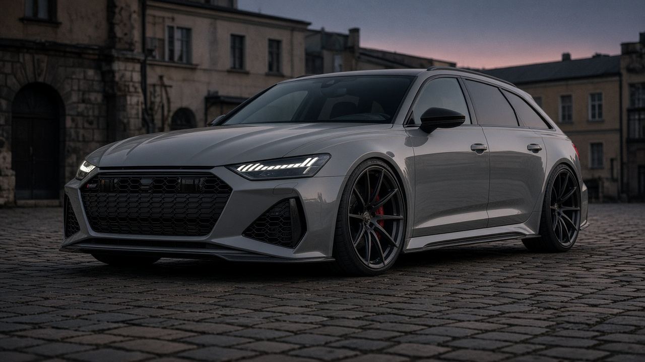 アウディ RS6(C8) タイヤ・ホイールの確認ポイント 前3/4