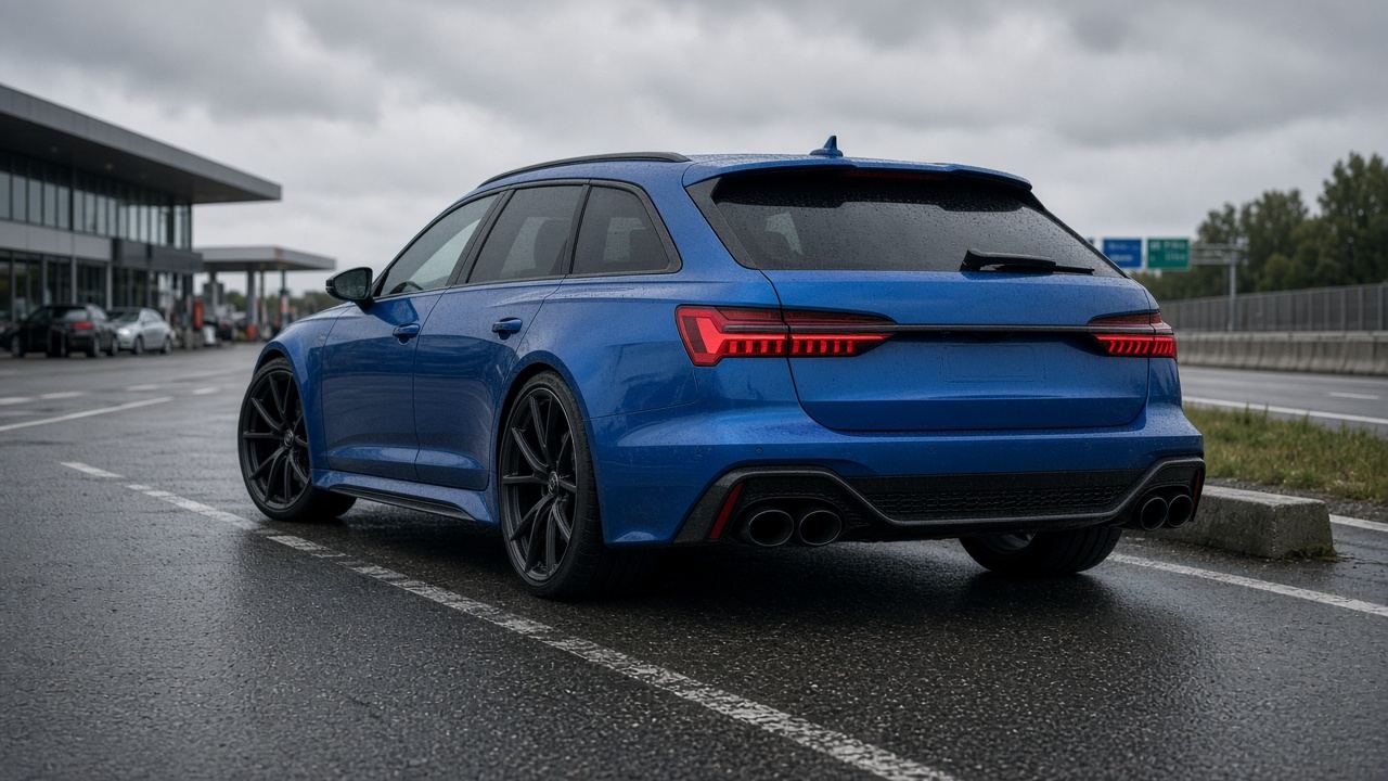 アウディ RS6(C8) タイヤ・ホイールの確認ポイント リア