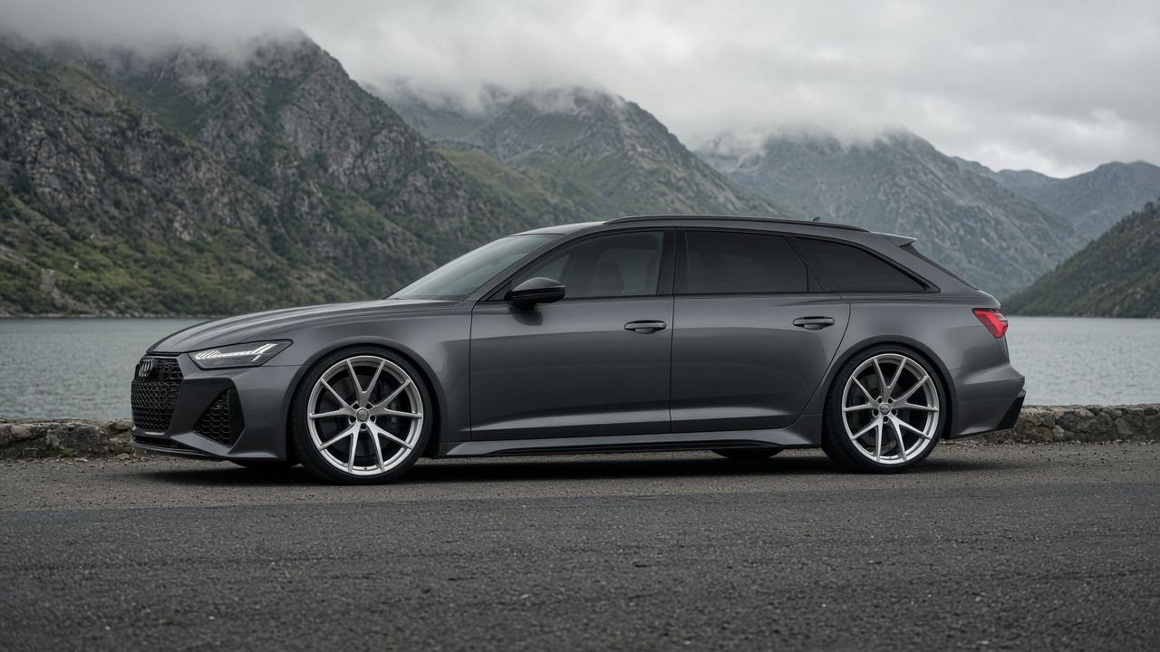 アウディ RS6(C8) タイヤ・ホイールの確認ポイント 真横