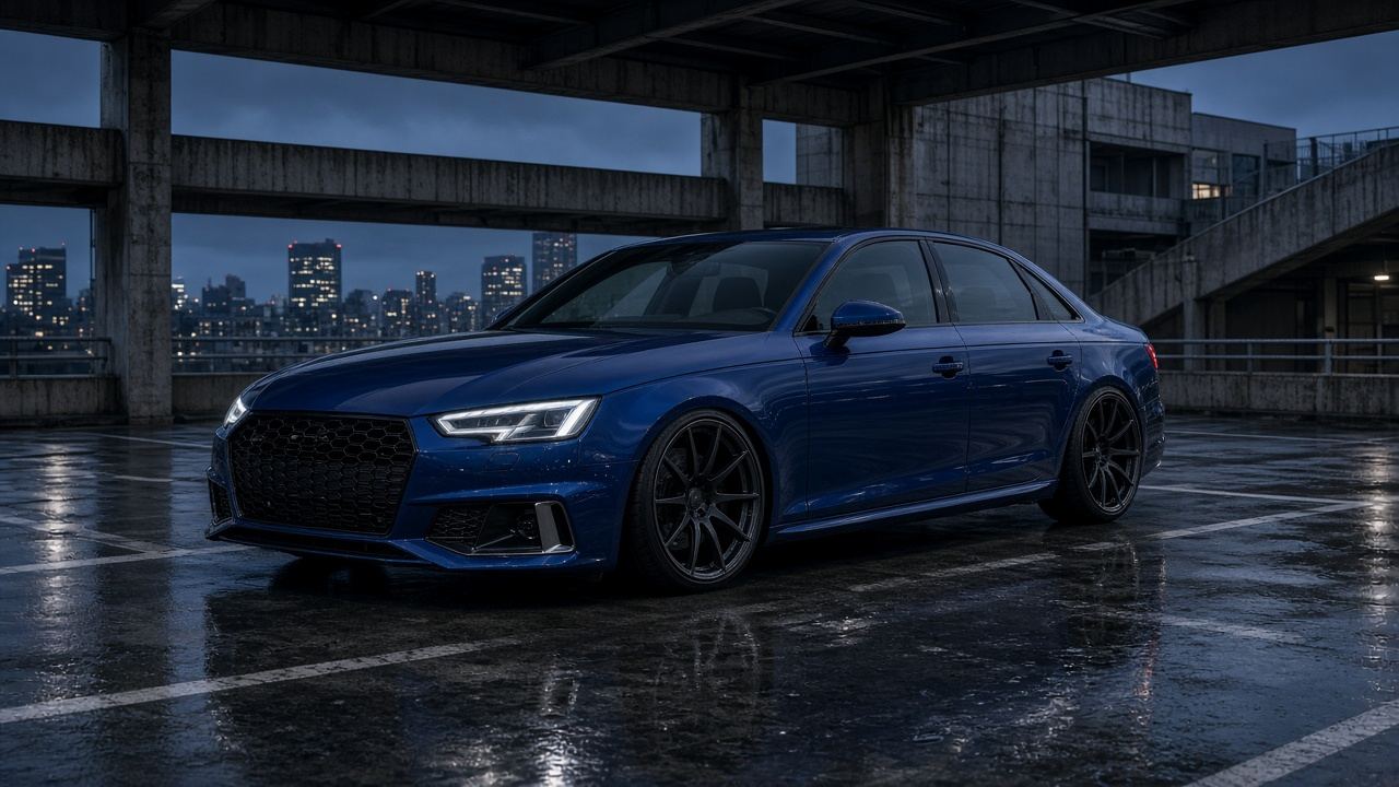 アウディ S4(8W) タイヤ・ホイールの確認ポイント 前3/4