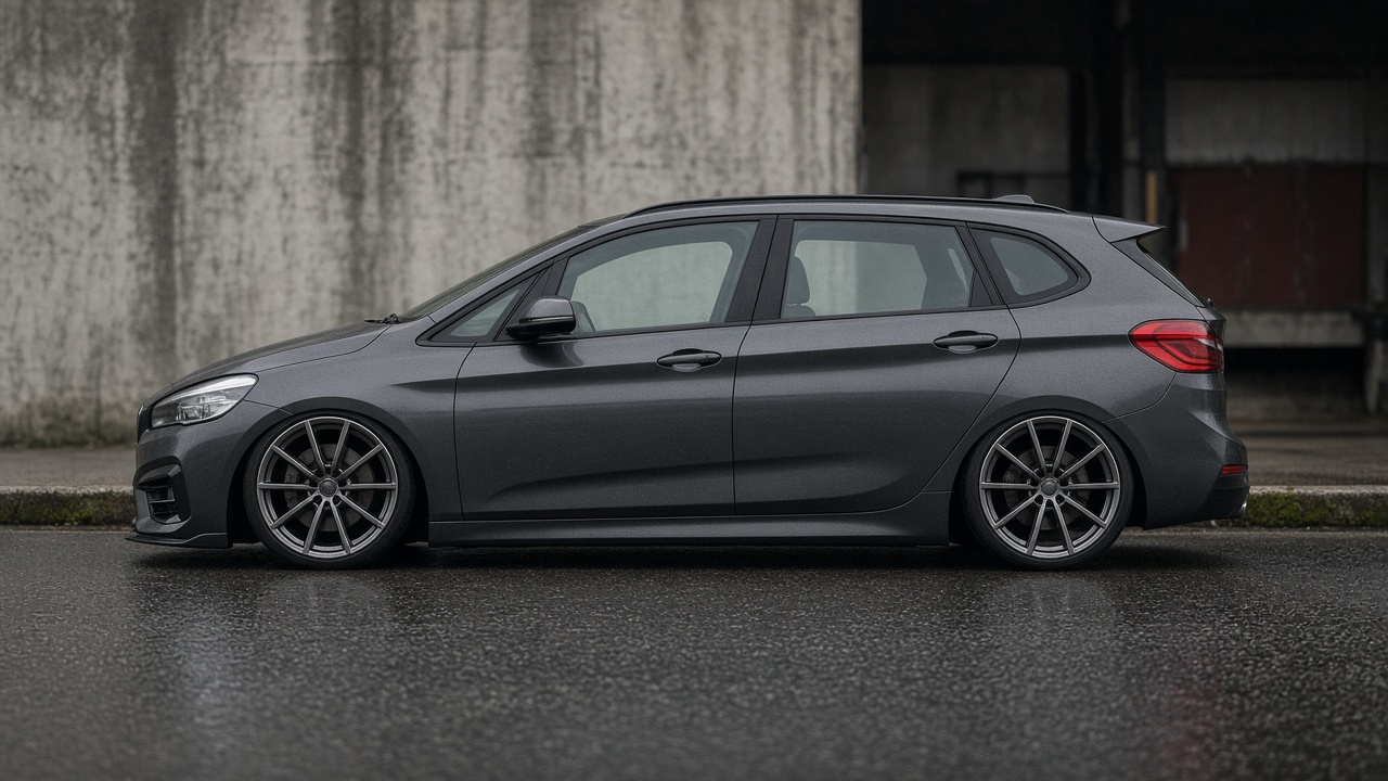 BMW 2シリーズ アクティブツアラー(F45) ホイール・タイヤサイズ表｜純正〜インチアップ〜ツライチ 真横