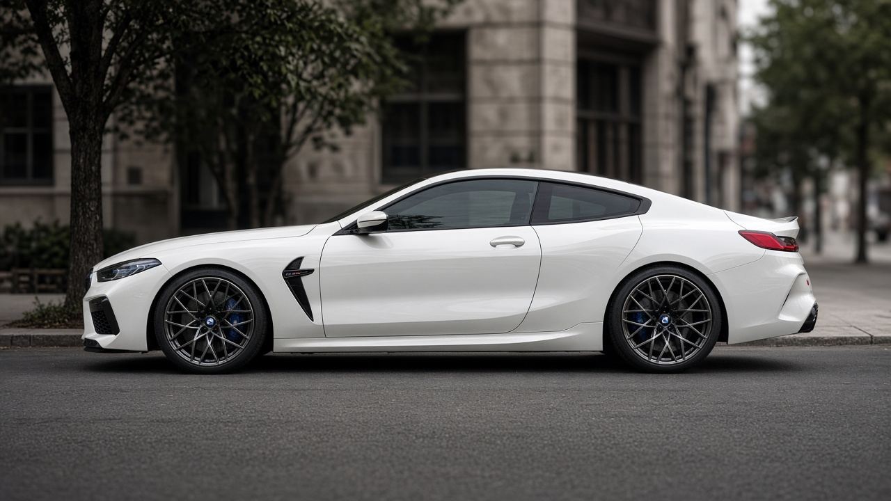 BMW M8（F91） タイヤ・ホイールの確認ポイント 真横